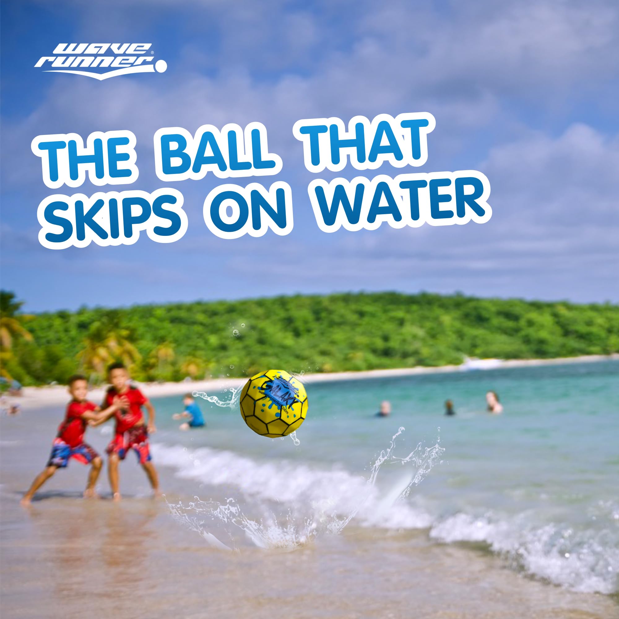 Wave Runner Galaxy Bounce Ball lively rebound for precise throws on lakes