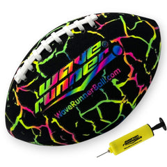 Wave Runner Grip It 9.25in football front view for secure water grip.