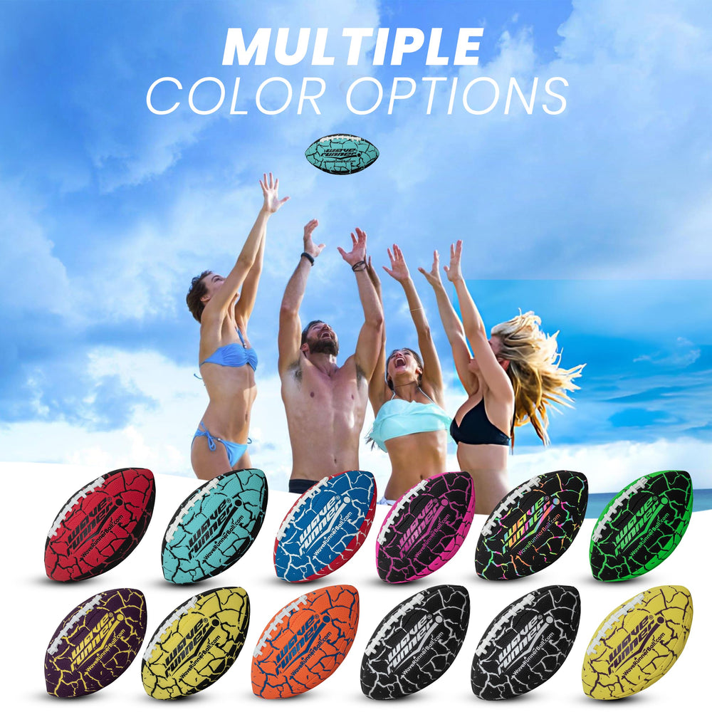 Wave Runner Grip It football enduring rough throws with durable construction.