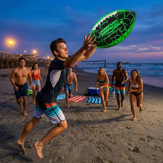 Wave Runner Grip It water-ball grip-pattern enhances control in pools and seas.