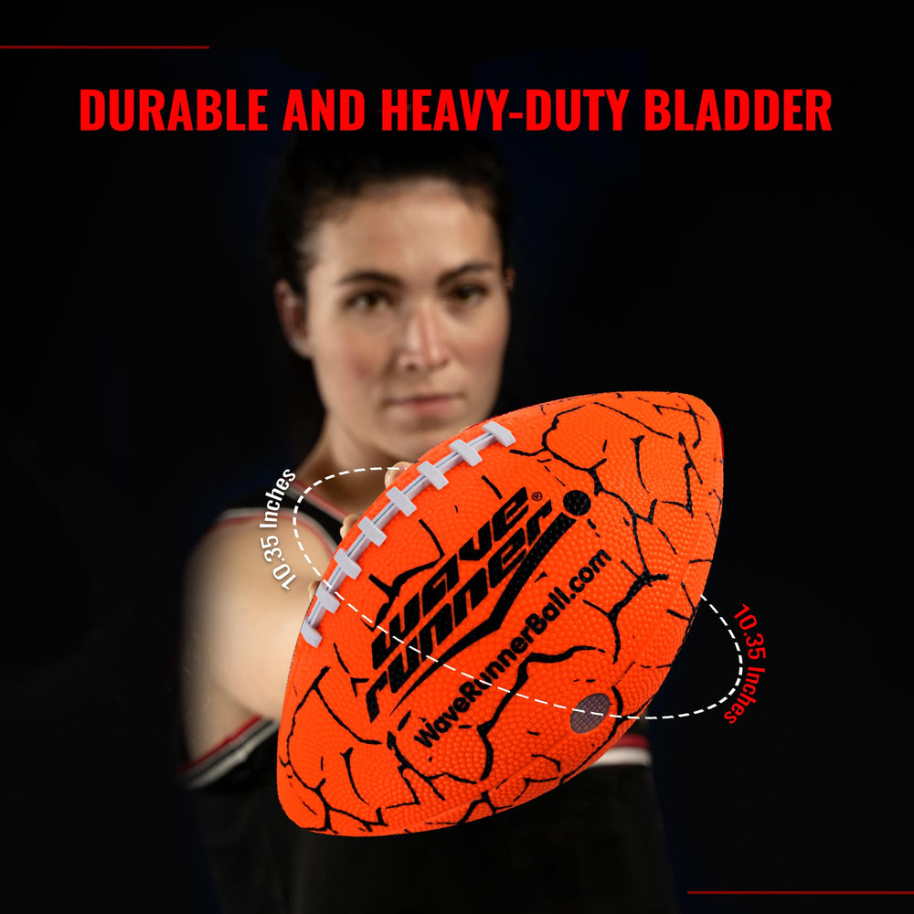 Wave Runner regulation-size glow football for authentic grip and throw