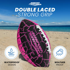 Wave Runner waterproof football ready for pool play with splash-worthy passes