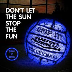 Wave Runner waterproof LED volleyball ready for pool and lake play.