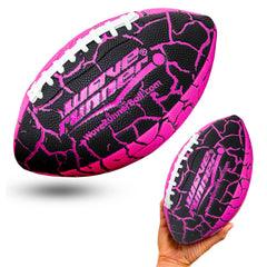 Wave Runner Grip It football on beach with reliable grip for sun and wind