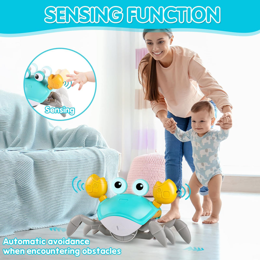 WAVISA Crawling Crab with speed control for safe, adjustable play pace.