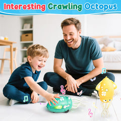 WAVISA dancing-octopus-tummy-time supports early gross-motor exploration through engaging movement.