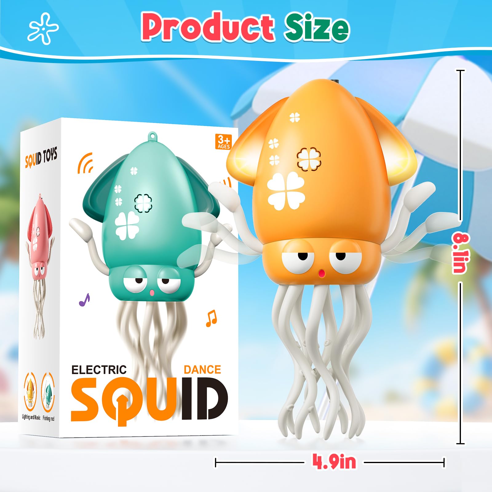 WAVISA Dancing Squid toy ideal for indoor-outdoor play and family moments