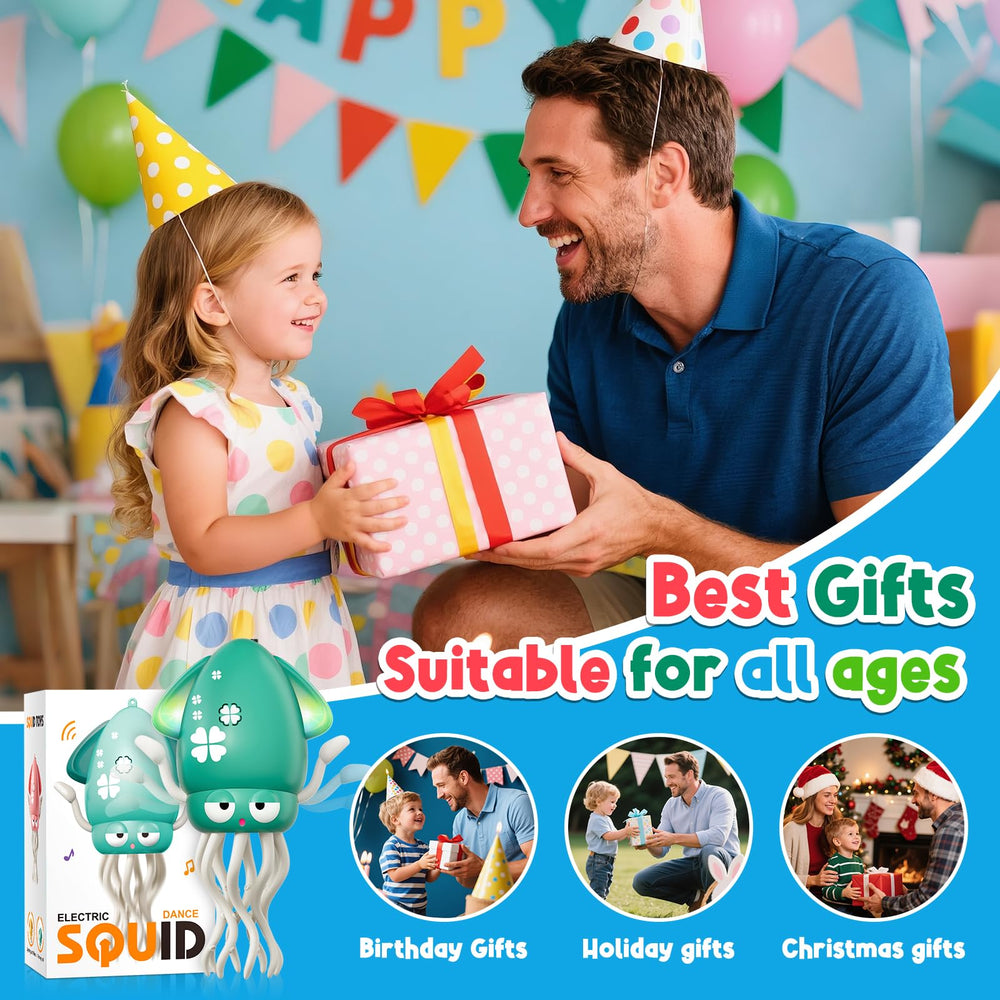 WAVISA Dancing Squid toy—compact, portable design ideal for travel or daycare.