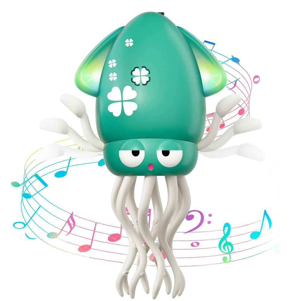 WAVISA Dancing Squid toy—front view with colorful lights for sensory exploration.