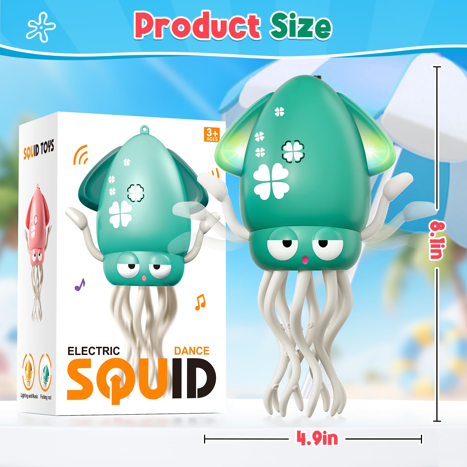 WAVISA Dancing Squid toy—great gift for birthdays, holidays, and special occasions.