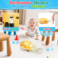 WAVISA fishing-rod-play octopus invites pretend fishing and active engagement during toy sessions.