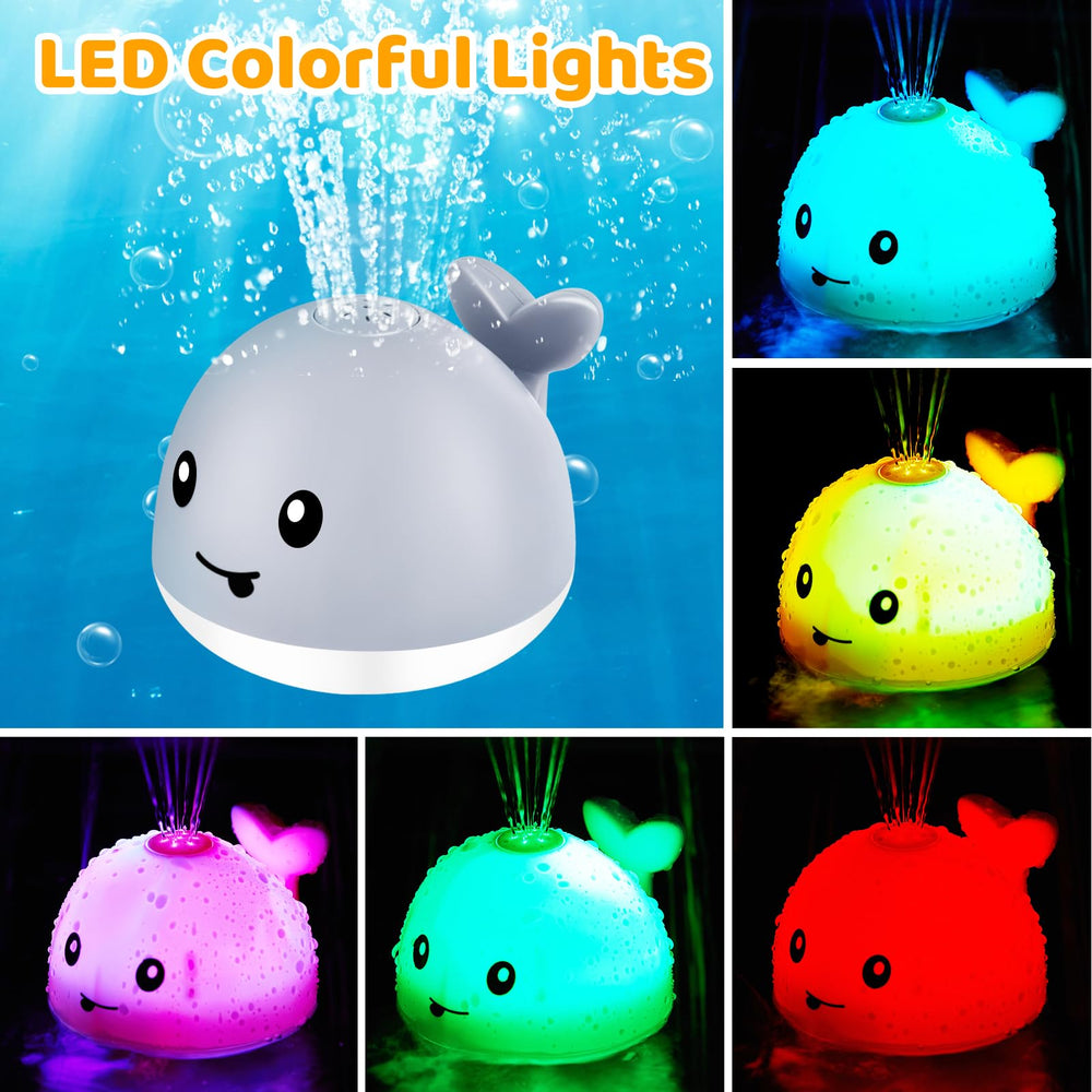 WAVISA whale toy used in tub or pool for squirting water and lights.