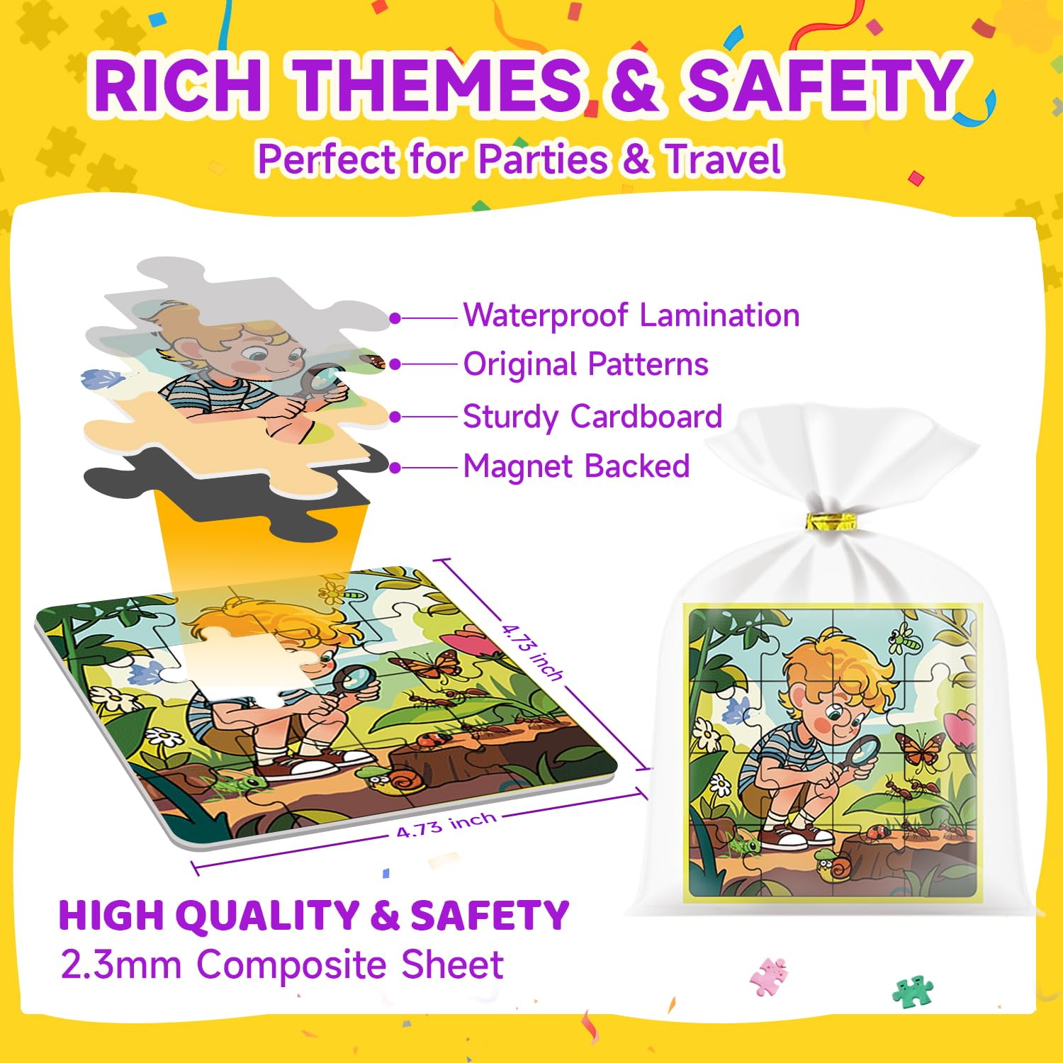 WAWIBEE magnetic puzzle mermaid theme provides shared play for small groups.