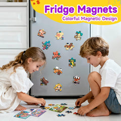 WAWIBEE magnetic puzzle space theme supports fine motor skills in a calm classroom moment.