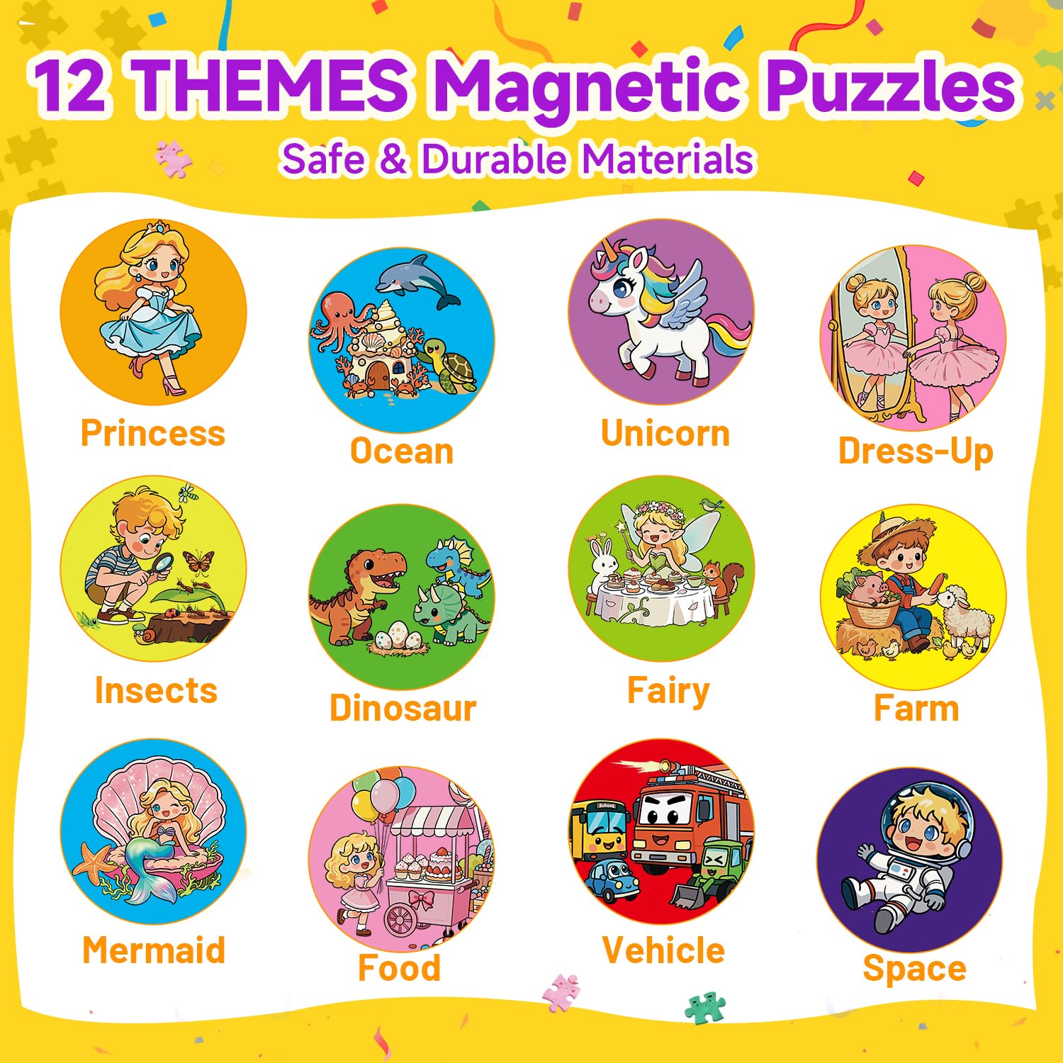 WAWIBEE magnetic puzzle unicorn theme offers portable, mess-free entertainment for ages 3–8.