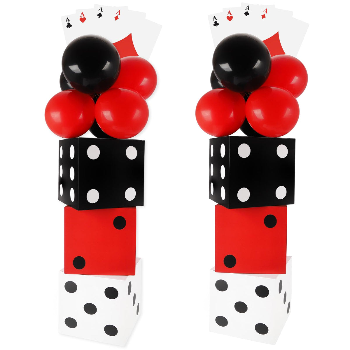 WAYASDCU casino dice boxes 11 inch sturdy focal point for game night.