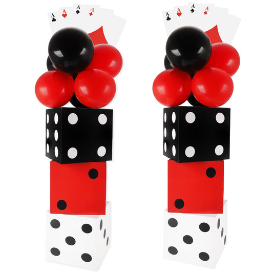 WAYASDCU casino dice boxes 11 inch sturdy focal point for game night.