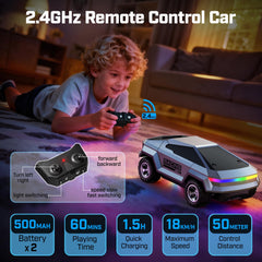 WayEee RC Truck uses two 500 mAh batteries for longer play.
