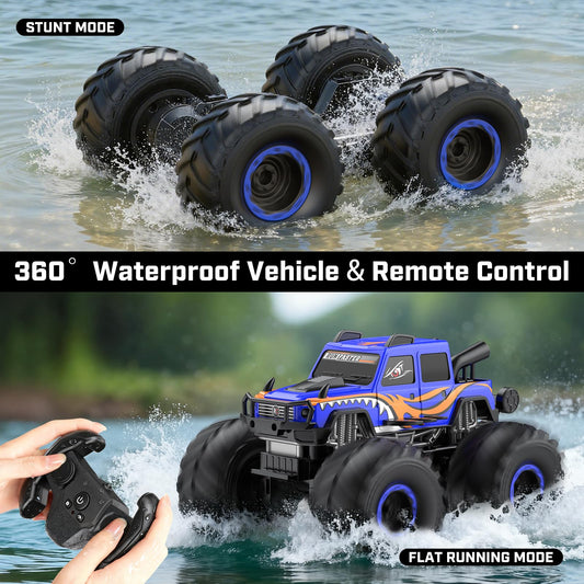 WayEee RC truck 4x4 chassis for stable off-road handling.