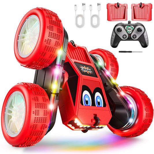 WayEee remote control car with 360° flips for all-terrain play.