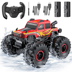 WayEee waterproof seal on remote control truck enables water-ready play