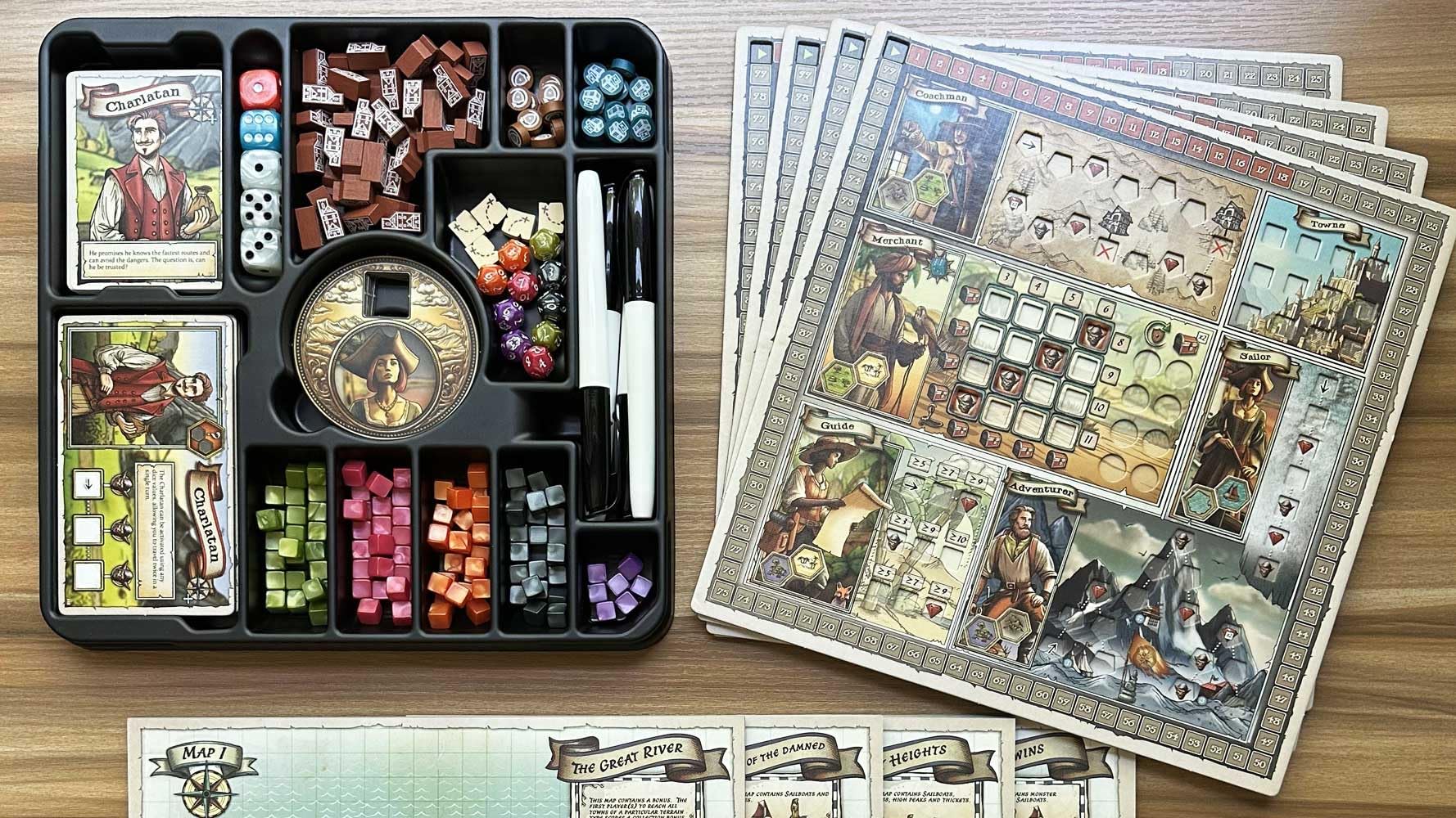 Wayfarer Games A Wayfarer’s Tale premium components elevate table presence.