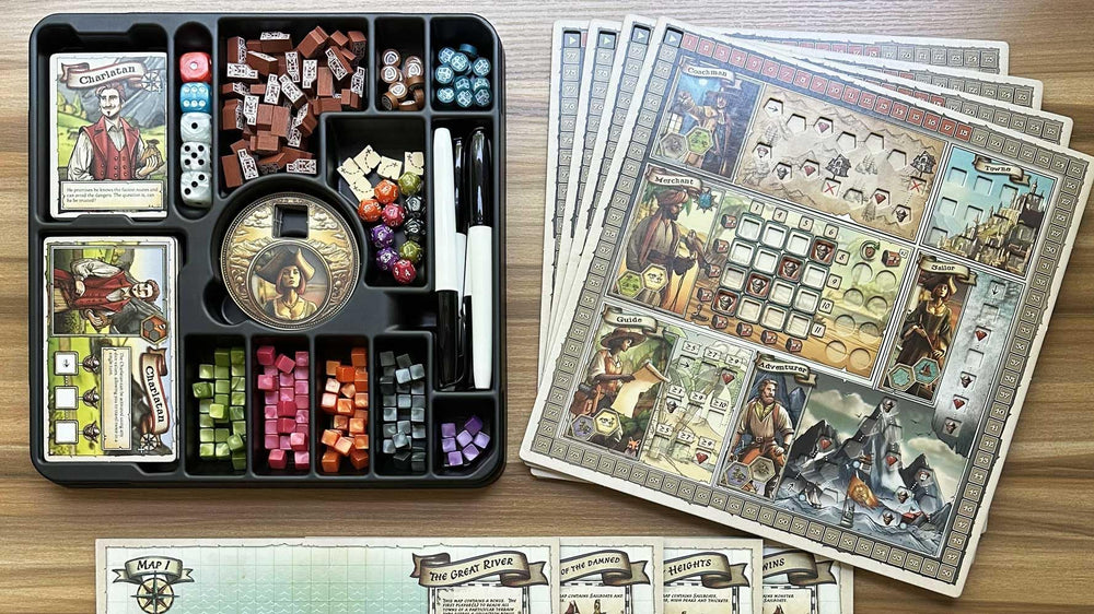 Wayfarer Games A Wayfarer’s Tale premium components elevate table presence.