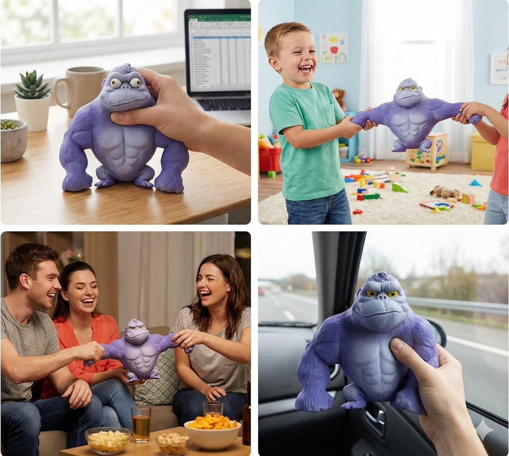 WAYFENGLI Stretchy Gorilla blue in backpack for portable calm on the go