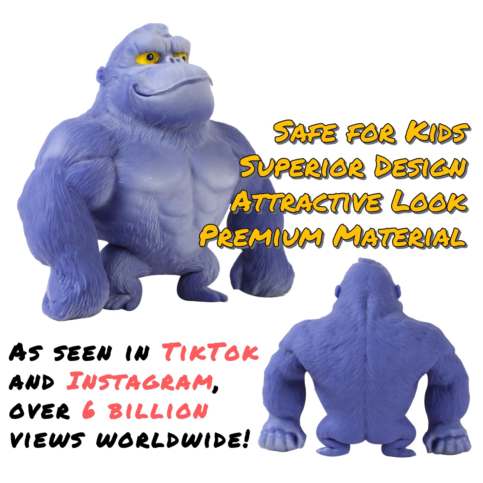 WAYFENGLI Stretchy Gorilla blue texture detail highlighting slow-rebound feel