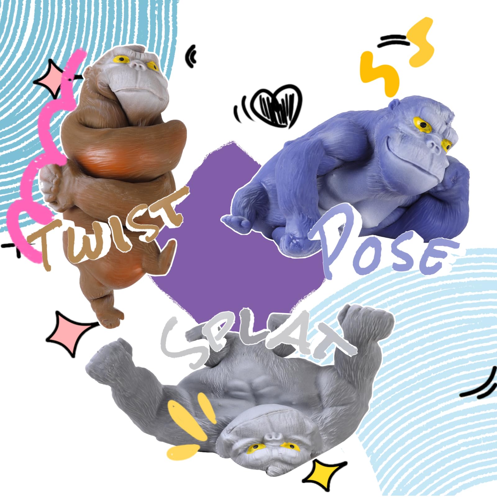 WAYFENGLI Original Gorilla used in an office setting for relaxation