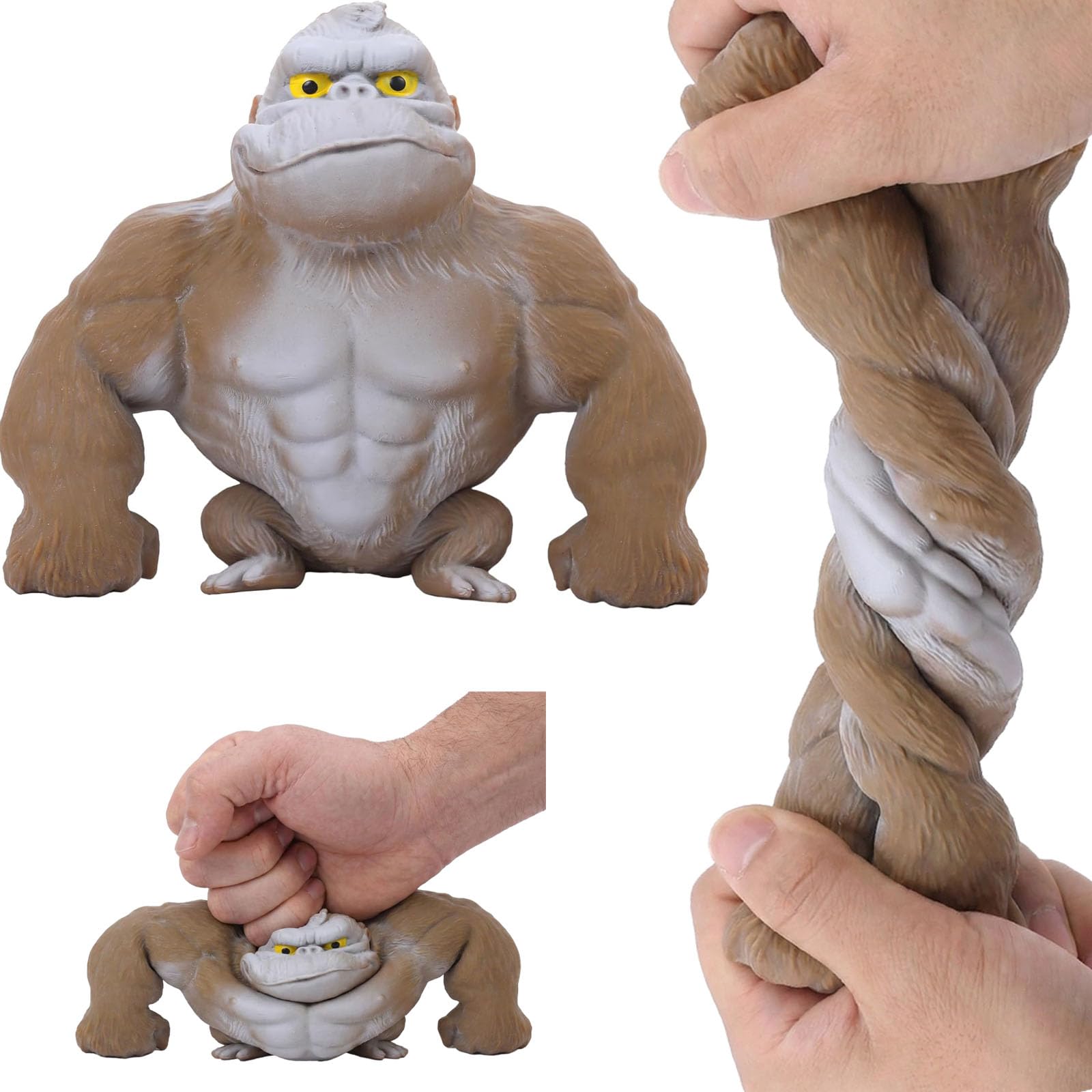WAYFENGLI Original Gorilla sand-filled front view promotes focus and calm during work