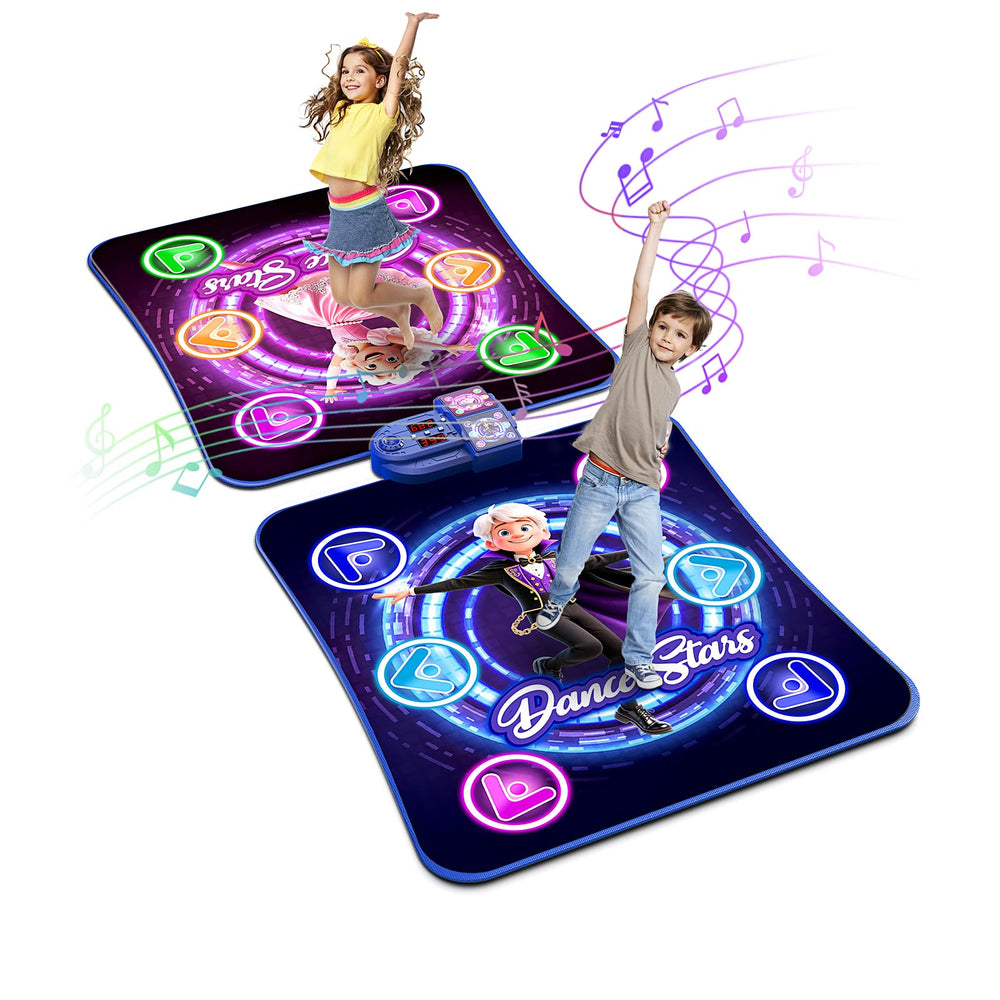 WAYKEE Dance Mat with 12 key light up panel for active indoor play