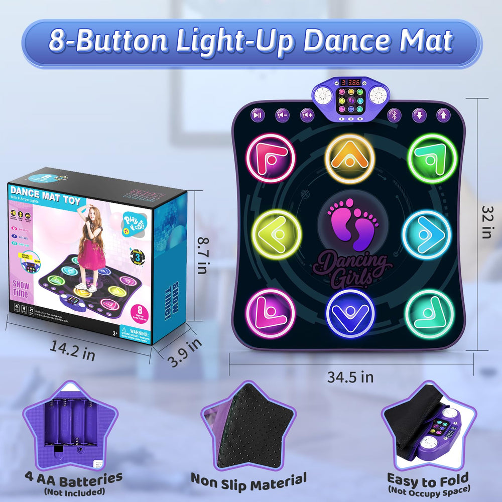 WAYKEE Dance Mat offers 3 difficulty levels to grow with kids