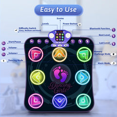 WAYKEE Dance Mat includes 5 game modes for varied routines