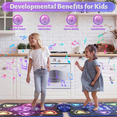 Waykee Dance Mat Bluetooth mode enables easy wireless connection.