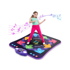 WAYKEE Dance Mat with light-up 8 buttons for interactive rhythm practice.