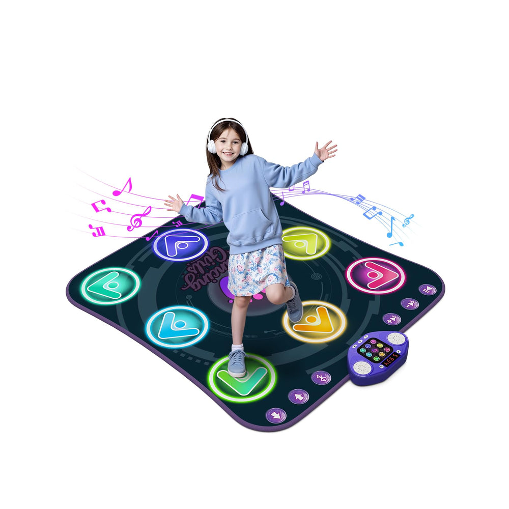 WAYKEE Dance Mat lights glow as kids step for active play