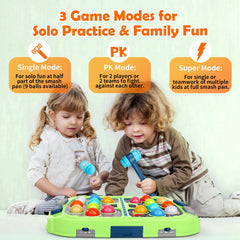 WAYKEE Whack a Game Mole 18 colorful balls for target-style fun.