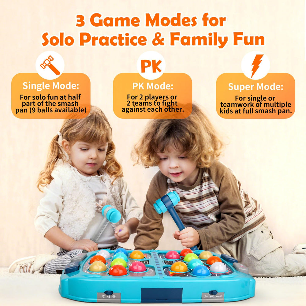 WAYKEE Whack a Game Mole sturdy design ensures durable playtime on tables