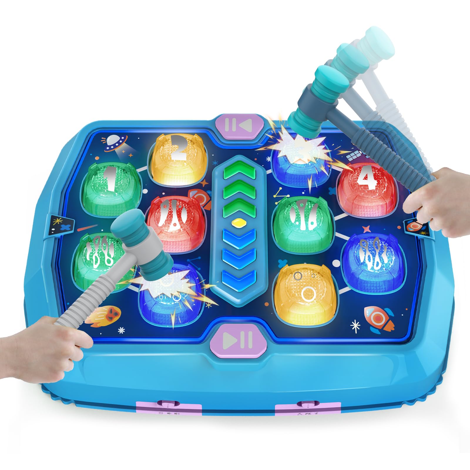 WAYKEE Whack a Mole base provides stable setup for active play