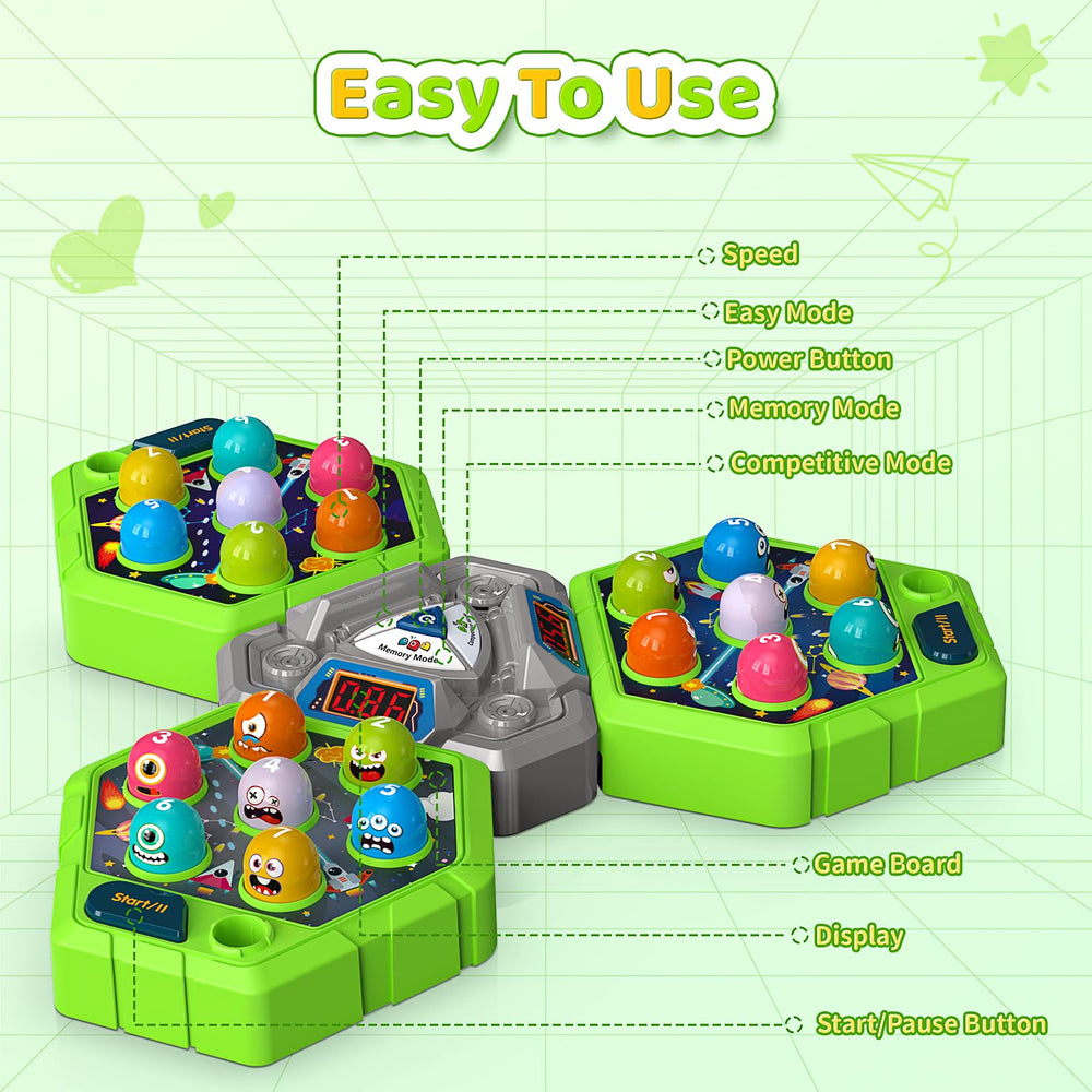 WAYKEE Whack Game Mole safe, durable design for kids’ active play