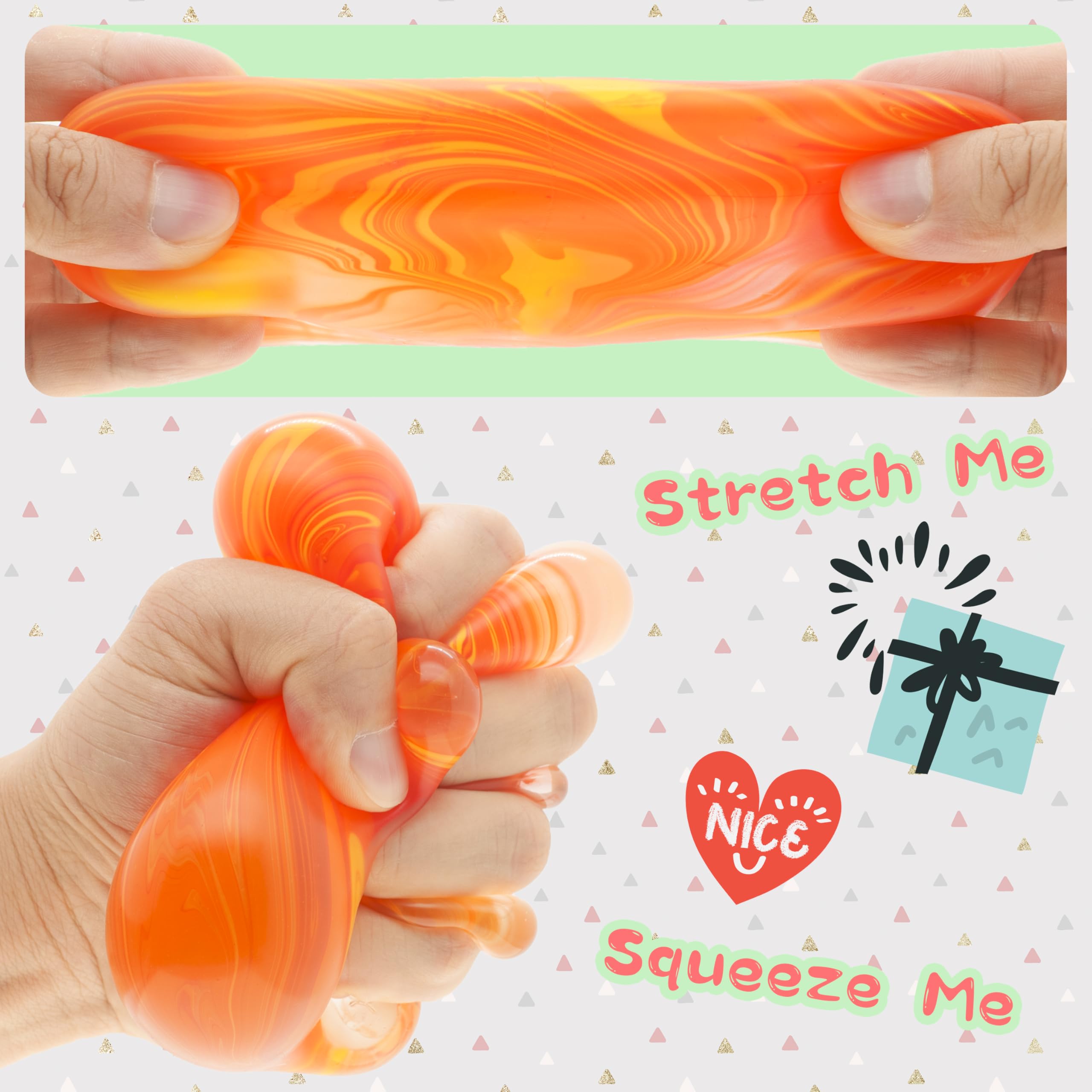 Wazibo orange camo design 2.2 inch cube easy for kids to grip