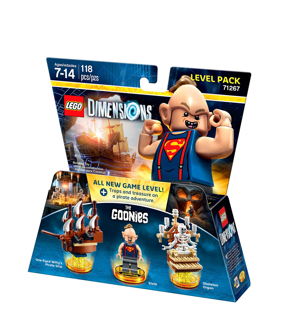 WB LEGO Dimensions Goonies pirate-ship-breakout scene invites adventurous exploration.