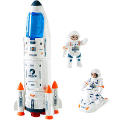 Wbzle rocket front view invites imaginative space play and exploration.