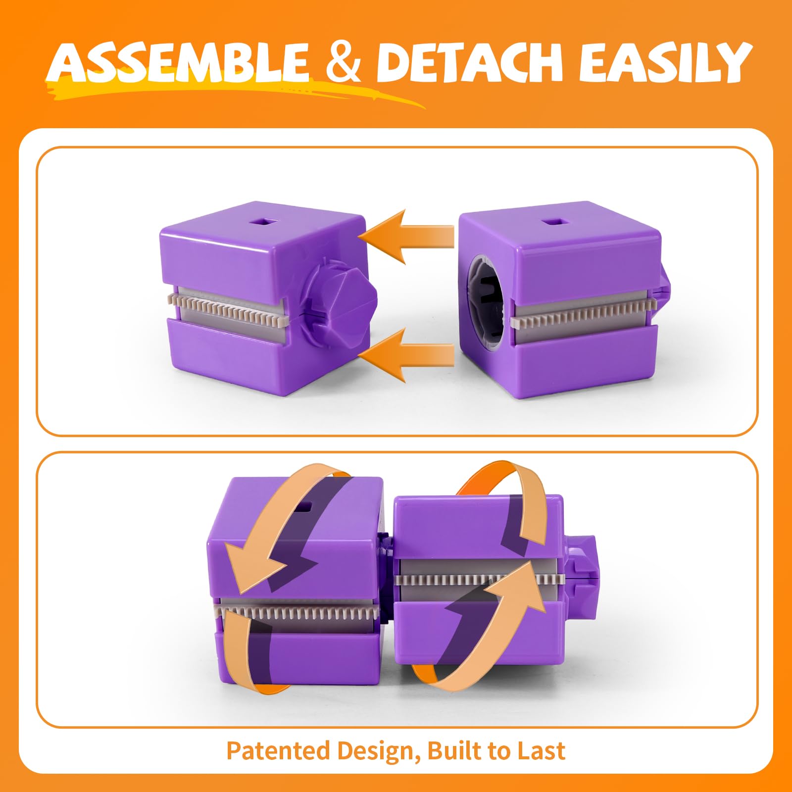 Wdebay Klick Rail showcases 360-degree movement for versatile play.