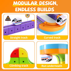 Wdebay klick Rail includes bridge and loop designs for elevated, twisty adventures.