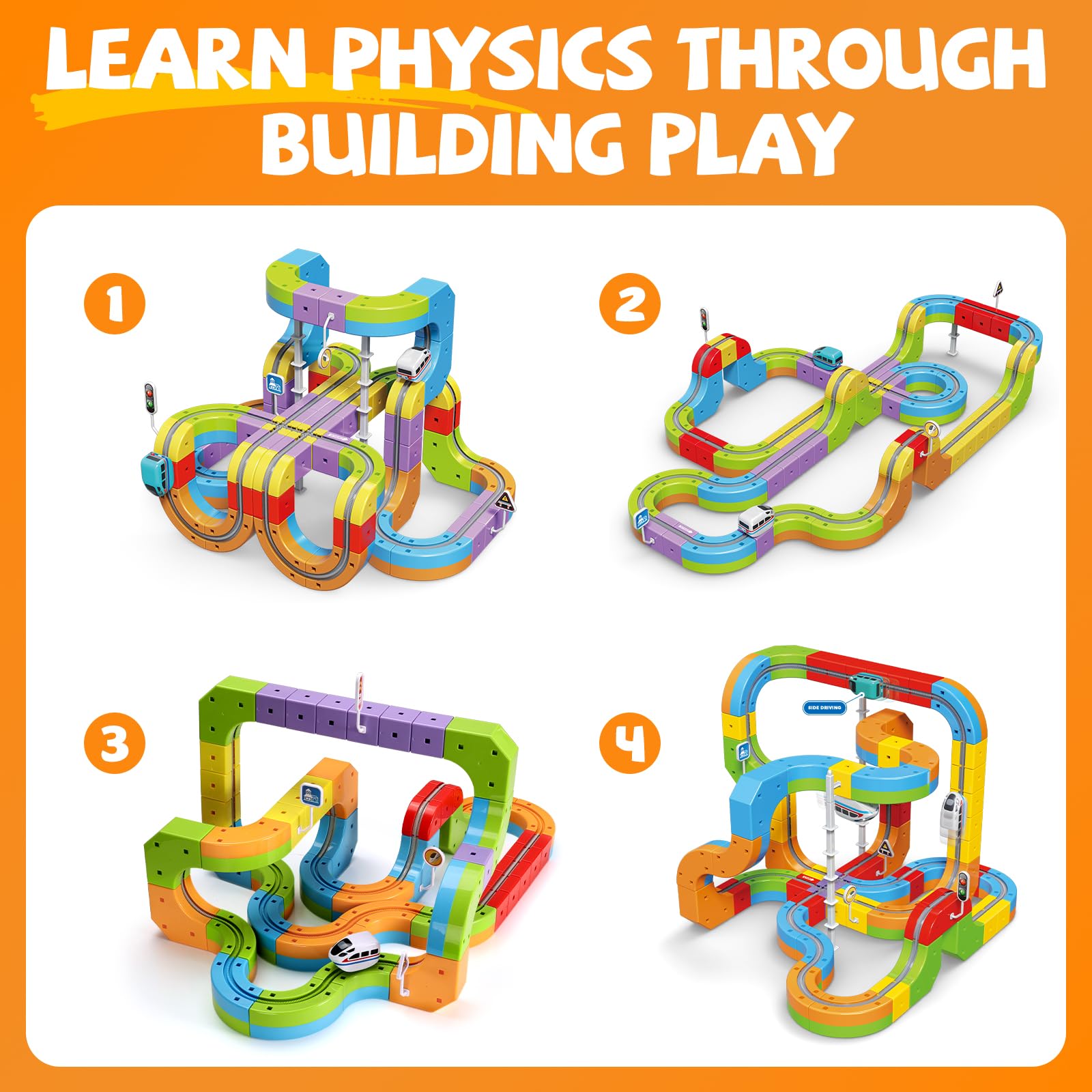 Wdebay Klick Rail track supports STEM learning through hands-on building and experimentation.