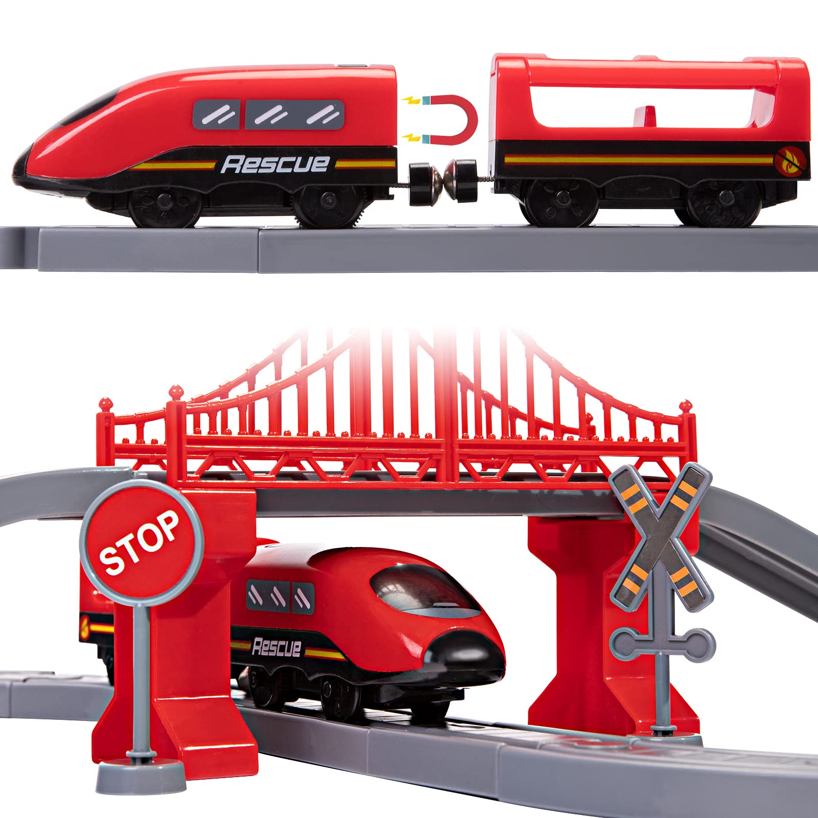 Wdmiya battery-operated train engine delivers real moving action for engaging storytelling.