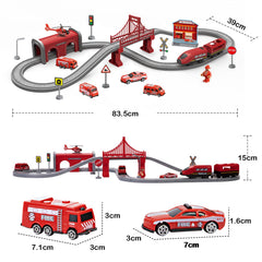 Wdmiya figure-eight track layout helps teach sequencing and spatial planning.