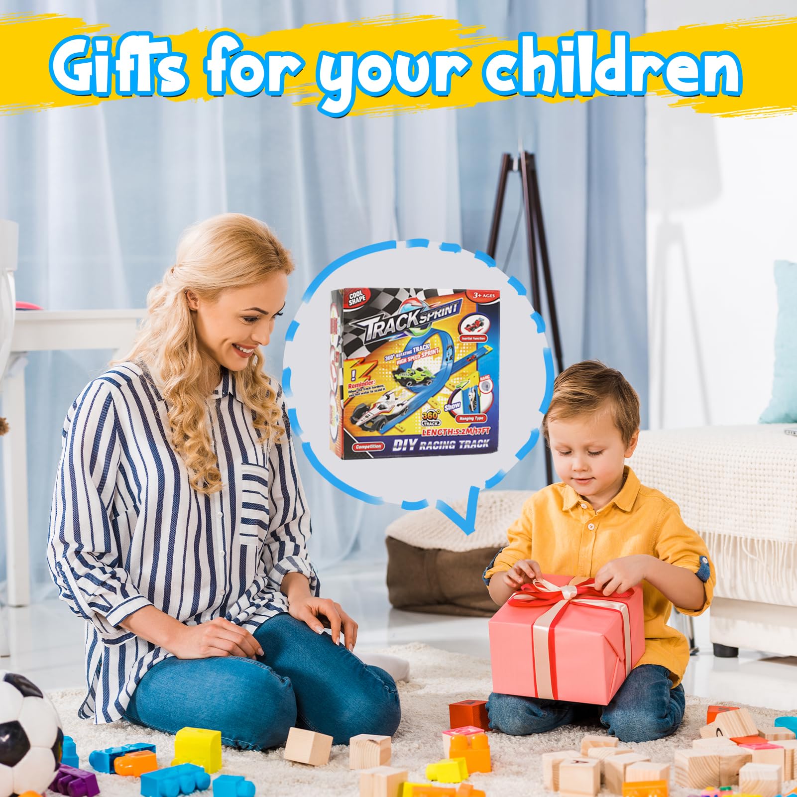 Wdmiya indoor and outdoor play-ready track for versatile racing sessions
